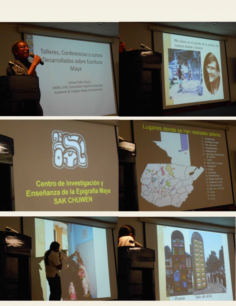 Nuestros colegas mayas dieron presentaciones sobre sus propias actividades, incluyendo una expresión de gratitud hacia Linda Schele.