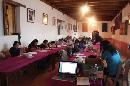 Classroom in the Rossbach Museum where the workshop was held
